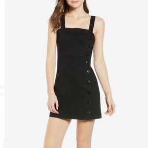 Ten Sixty Sherman Black Square Neck Mini Dress